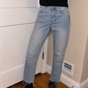 Straight leg jeans